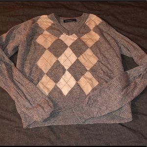 Rare Brandy Melville Checkered Sweater